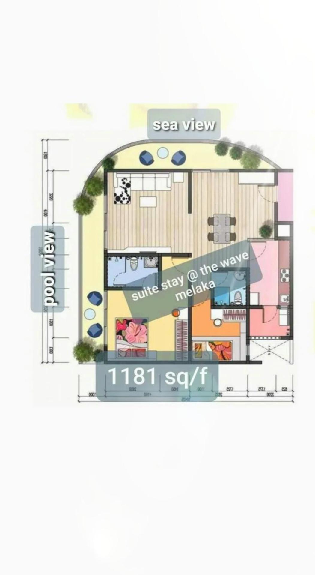 Stay@the Wave Melaka/corner Unit * Malacca